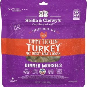 Stella and Chewys Cat Freeze Dried Tummy Ticklin Turkey Dinner 3.5oz.