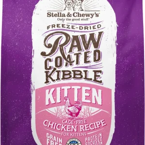 Stella and Chewys Cat Raw Coated Kitten Cage Free Chicken 5Lb**