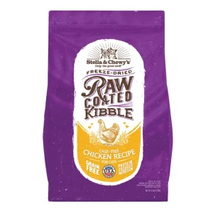 Stella & Chewys Cat Kibble - Raw Coated Cage -Free Chicken Recipe 2.5Lbs