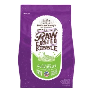 Stella & Chewys Cat Kibble - Raw Coated Cage Free Duck Recipe 2.5Lbs