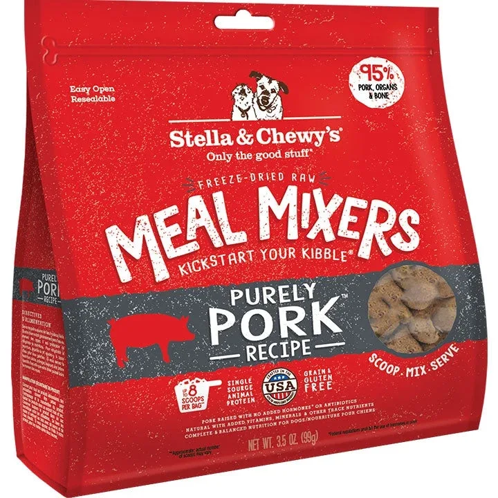 Stella & Chewy's Dog Freeze-Dried Mixer Pork, 3.5 oz