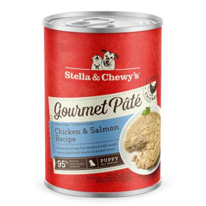 Stella & Chewy's Puppy Gourmet Pate, Chicken & Salmon, 12.5 oz, Case of 12