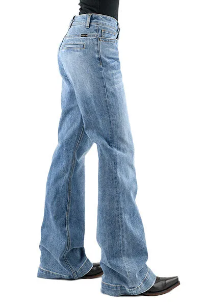Stetson Apparel Womens Medium Wash 214 Trouser Jeans - Image 2