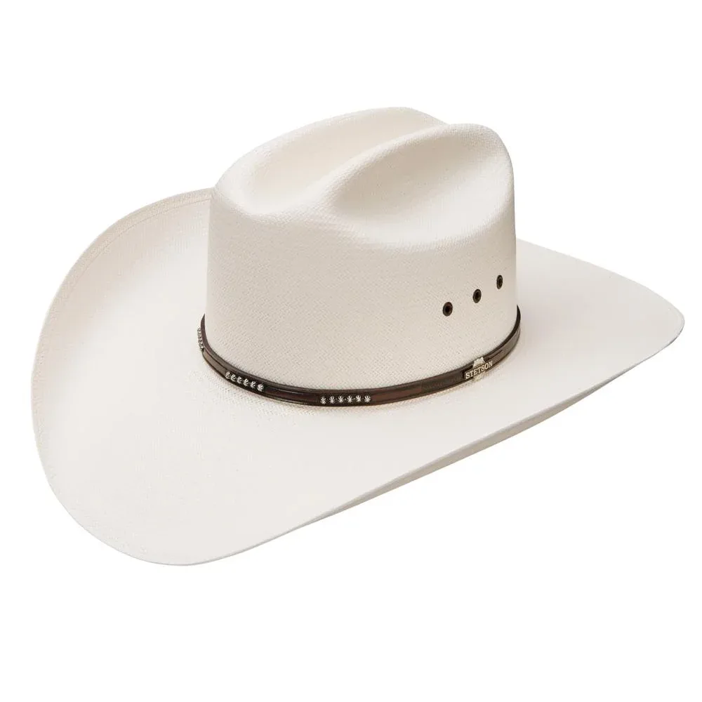 Stetson Hats 10X Llano 4 1/4in Brim Precreased Straw Hat