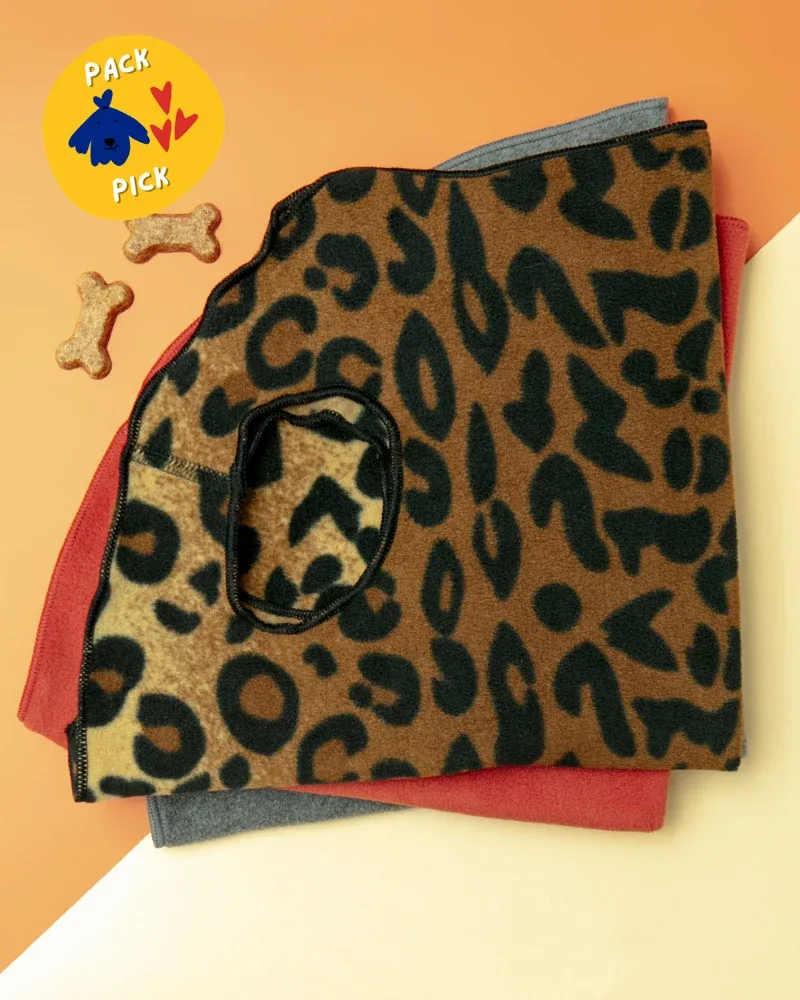 Stretch Fleece Pullover in Leopard Print - Image 2