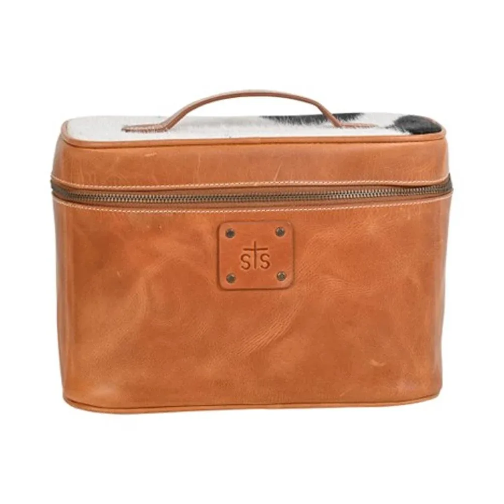 STS Ranchwear Cowhide Basic Bliss Train Case