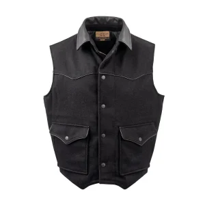 STS Ranchwear Men's Black Lariat Vest