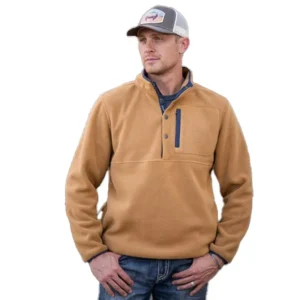 STS Ranchwear Mes Camel/Navy Wren Fleece Pullover