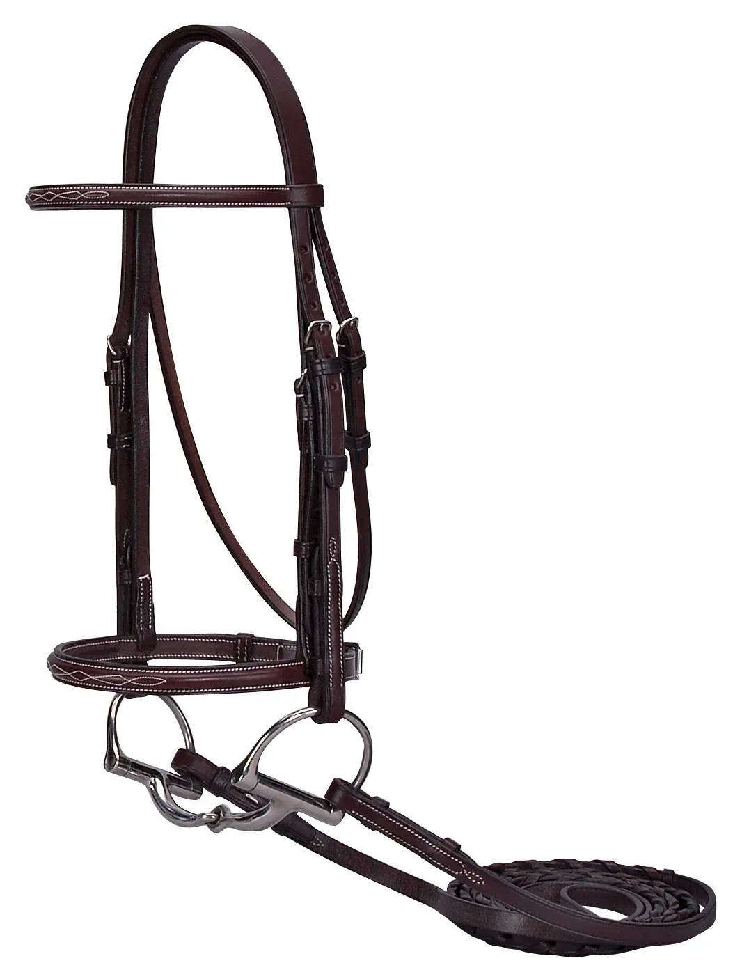 Suffolk™ Hunter Fancy-Stitched Bridle - Image 2