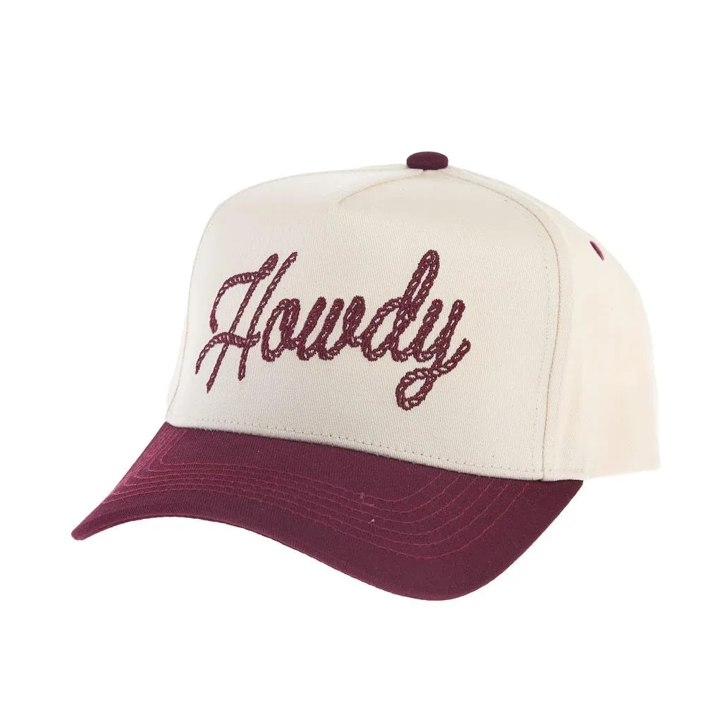 Summer Tees Howdy Rope Canvas Cap