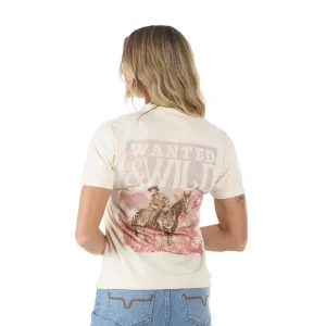 Summer Tees Ivory Wanted & Wild Tee Shirt