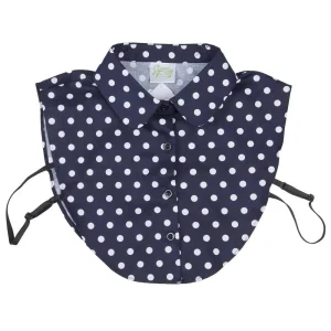 Summer Tees Navy Polka Dot Corporate Collar
