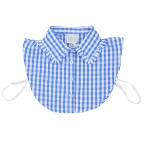Summer Tees Royal Blue Gingham Corporate Collar