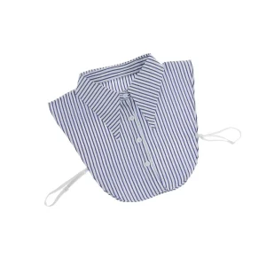 Summer Tees Women's Blue & White Corporate Collar