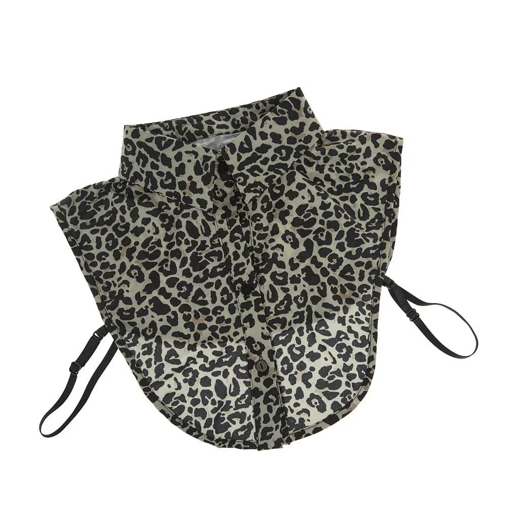 Summer Tees Women's Leopard Corporate Collar