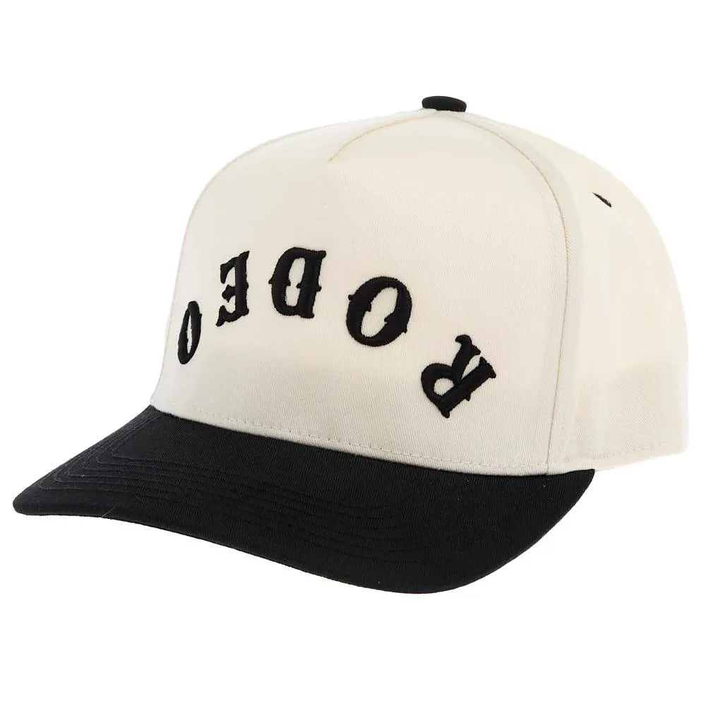 Summer Tees Womens Upside Down Rodeo Black/Natural Cap