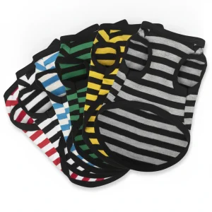 Summer Thin Cotton Striped Vest Dog Clothes