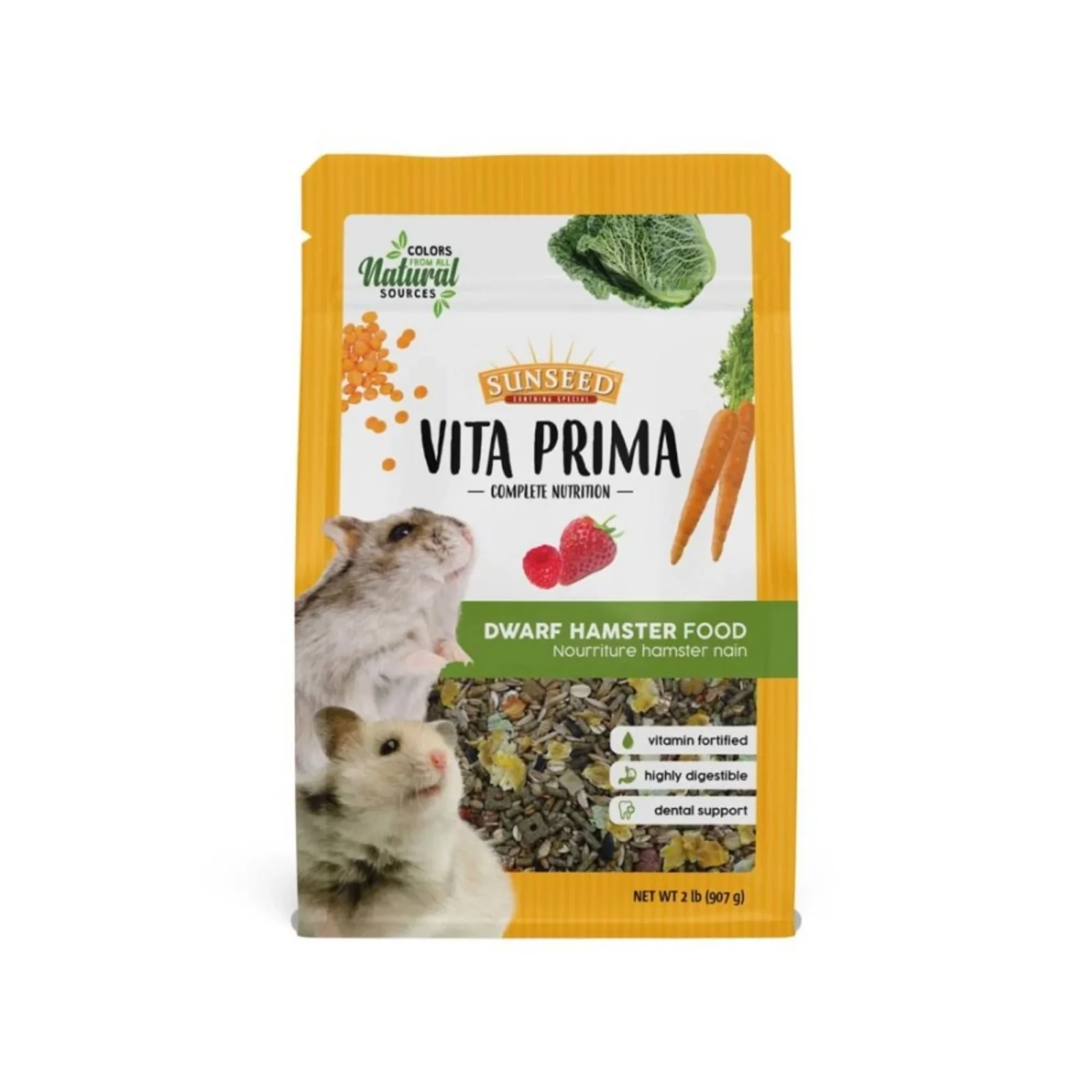 Sun Seed Vita Prima Dwarf Hamster Dry Food, 2 lb