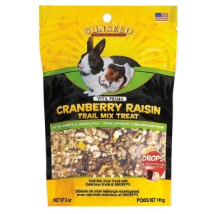 Sun Seed Vita Prima Trail Mix Treat for Rabbits & Guinea Pigs Cranberry Raisin, 1ea/5oz.
