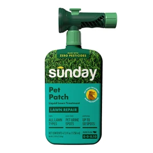 Sunday Pet Patch Ready-to-Spray Lawn Repair for Pet Spots -For All Grasses- 42.3 OZ- 2500 SQ FT