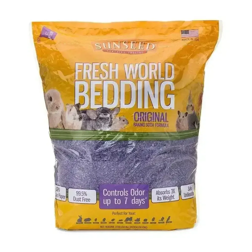 Sunseed Fresh World Small Animal Bedding Purple Color