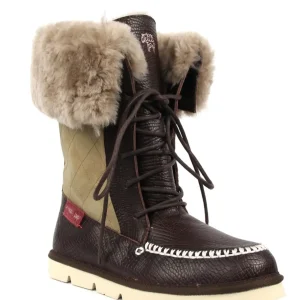 Superlamb Ladies’ Altai Full-Grain Tumbled Leather Lace-Up Boots