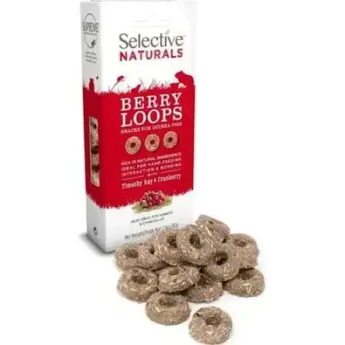 Supreme Pet Foods Selective Naturals Berry Loops Guinea Pigs Treats