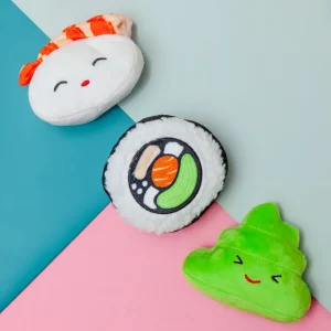 Sushi Bento Box Dog Toy Set <>