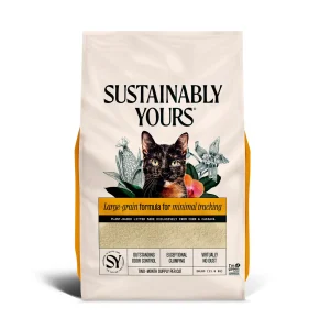 Sustainably Yours Large Grain Formula Corn & Cassava Unscented Cat Litter - Minimal Tracking