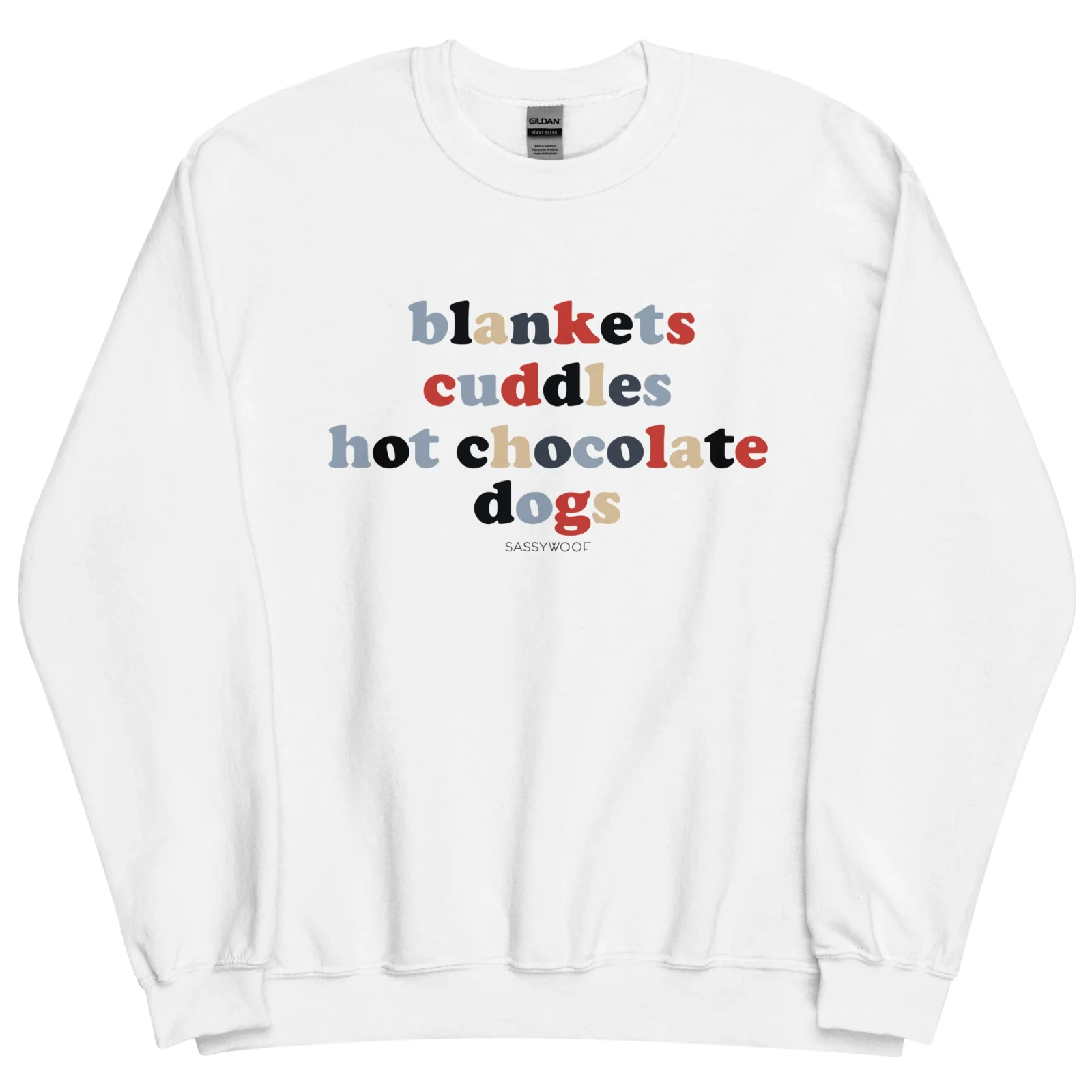 Sweatshirt - Blankets, Cuddles, Hot Chocolate, Dogs - Image 2