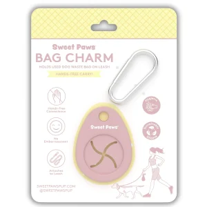 Sweet Paws Bag Charm Hands-Free Used Poop Bag Carrier