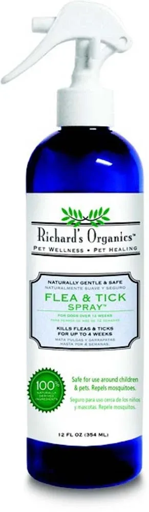 Synergy Labs Flea and Tick Spray for Dogs, 12 fl oz