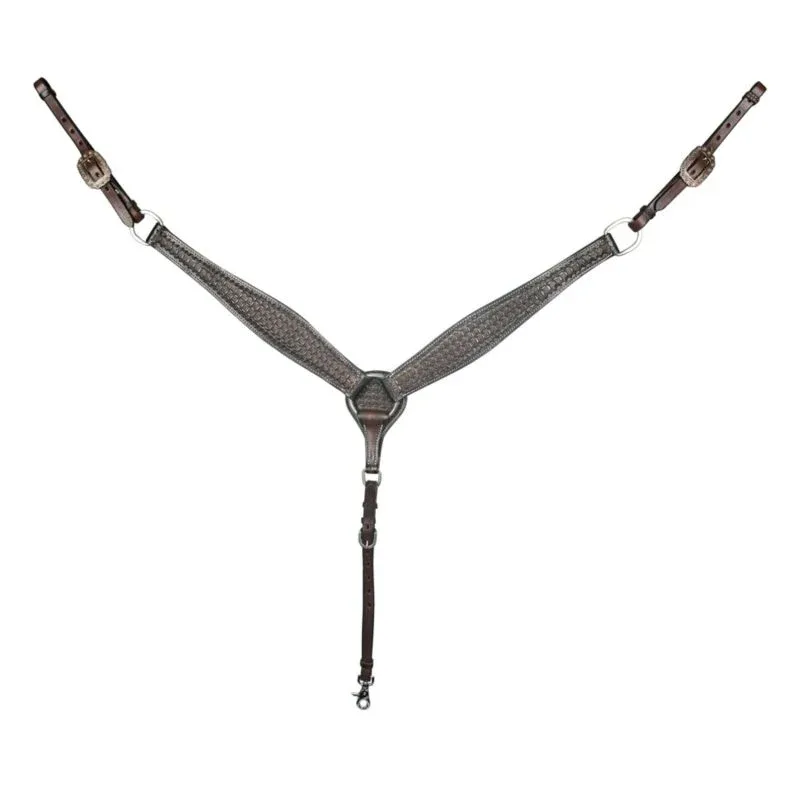 Tabelo Basket Tooled Breast Collar - Image 2