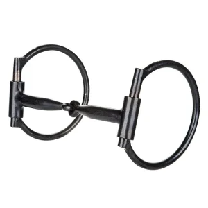 Tabelo Offset Ring Blued Steel Snaffle Bit 5