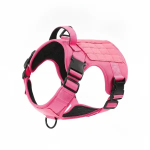 Tactical Pet Chest Service Dog Harness Vest Adjustable Reflective Dog Harness Metal Buckle Hiking Training