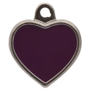 TagWorks® Heart Shaped Dog Tag, Cat Tag, Custom Pet Tag, Personalized Tag, Premium Tag, Purple