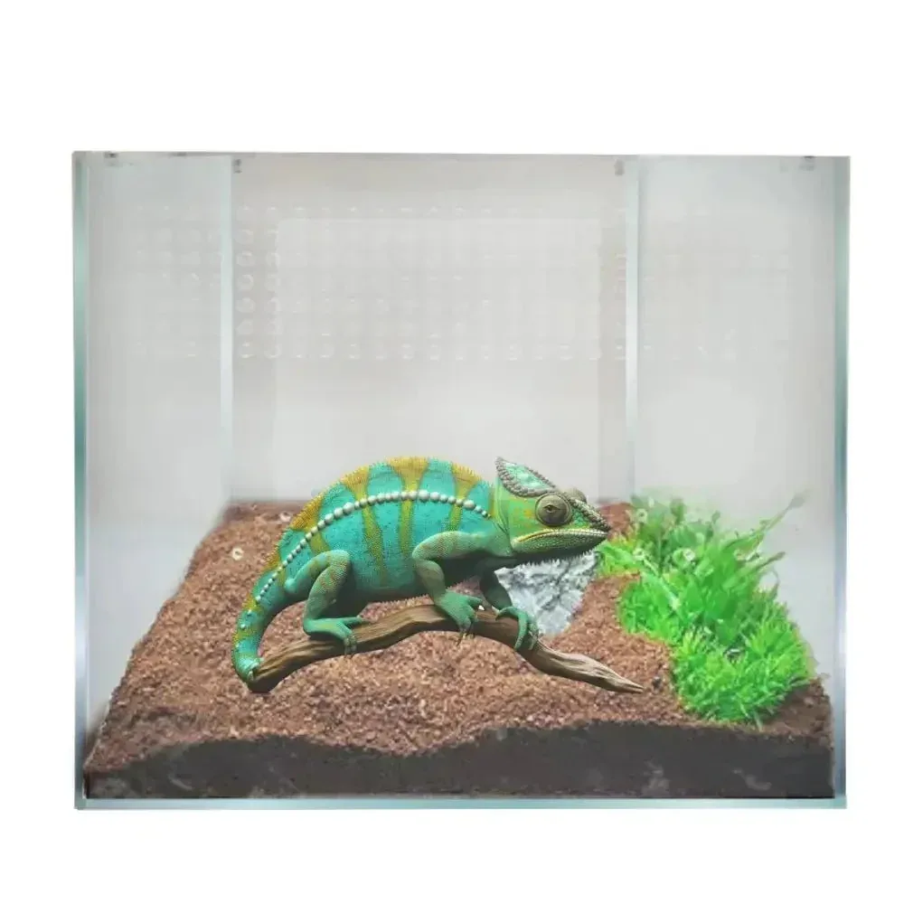 Talis-us Acrylic Reptile Enclosure Terrarium Cage For Lizard Snake Tarantula 9"x 9"x 9"