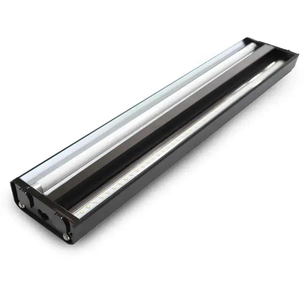 Talis-us Reptile Light Fixture with Arcadia Bulb and LED Bar HO T5 UVB for Aquarium and Arboreal Terrarium
