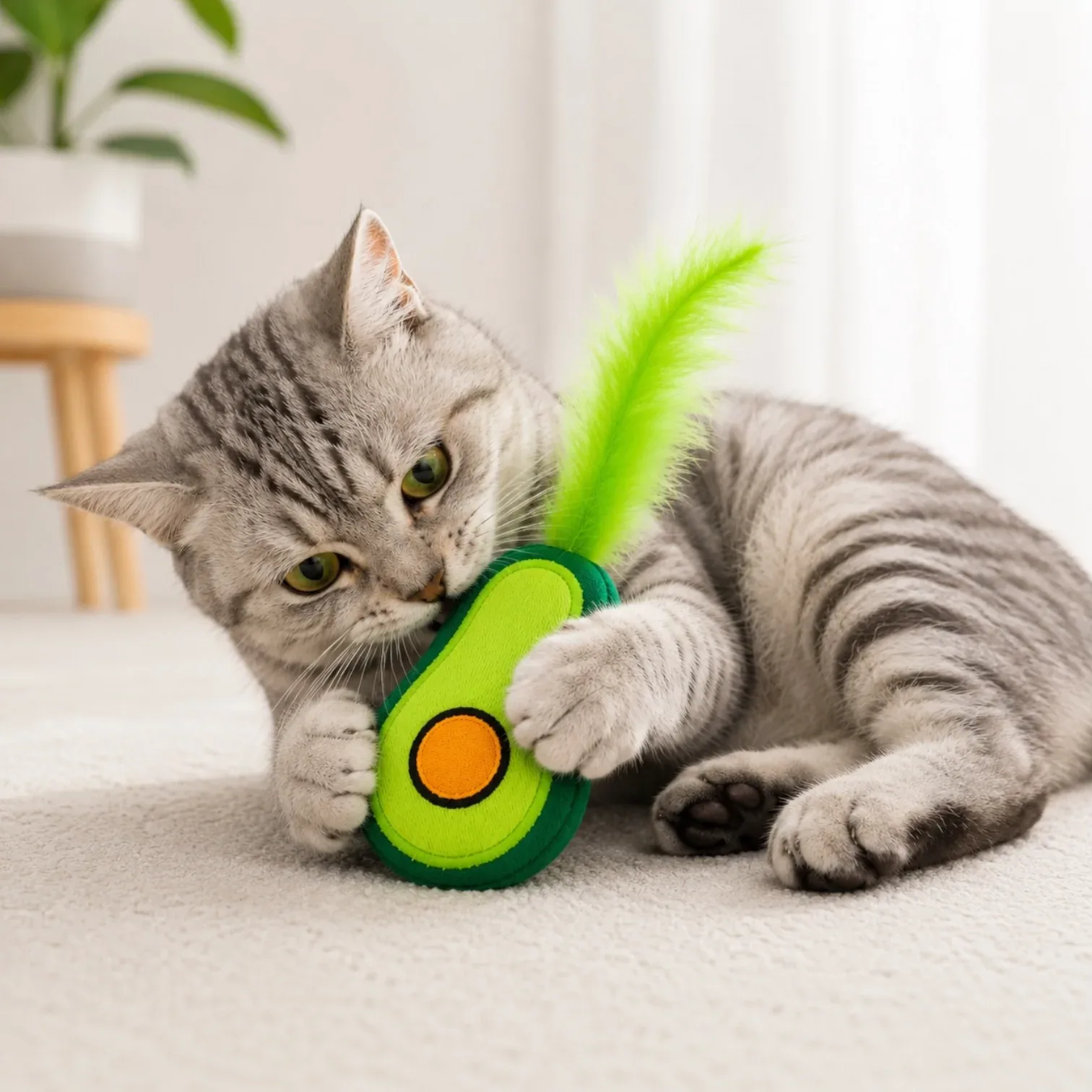 Talking Dog Club Avocado Lover 100% Catnip Toy for Cats - Image 2
