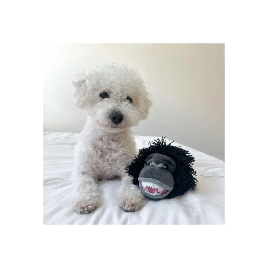 Tall Tails 2-in-1 Gorilla Head Dog Toy, 4 Inch - Image 2