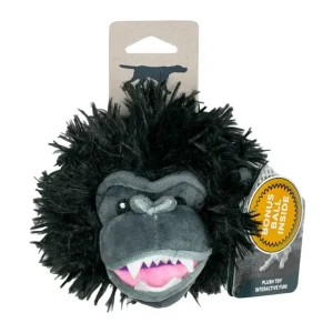 Tall Tails 2-in-1 Gorilla Head Dog Toy, 4 Inch