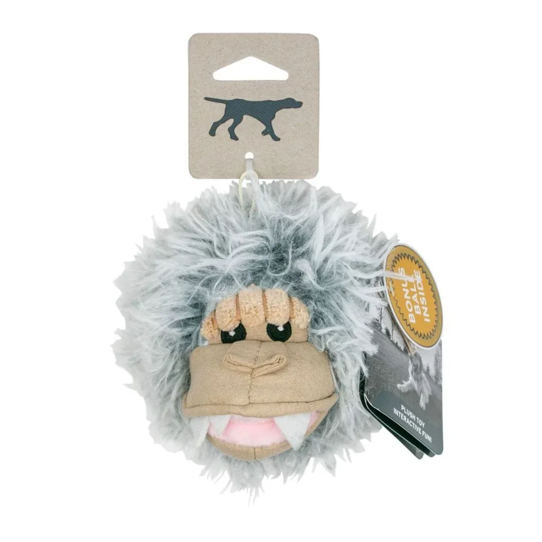 Tall Tails 2-in-1 Yeti Head Ball Dog Toy, 4-Inch