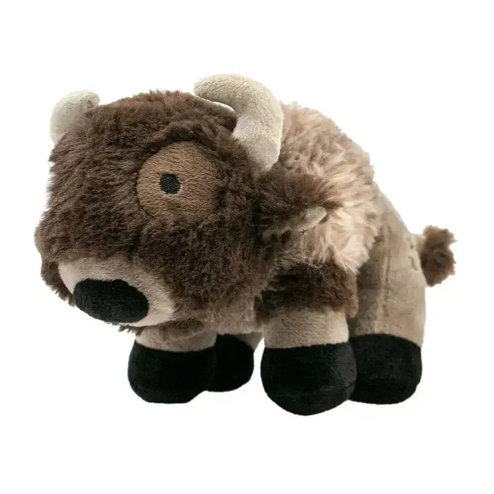 Tall Tails Buffalo Dog Toy - 9'' Plush Squeaker for Cuddles and Play