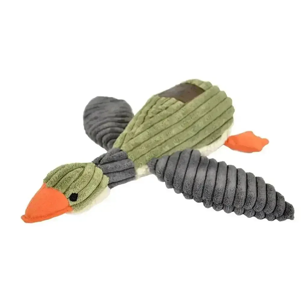 Tall Tails Duck Plush Squeaky Dog Toy – 12"