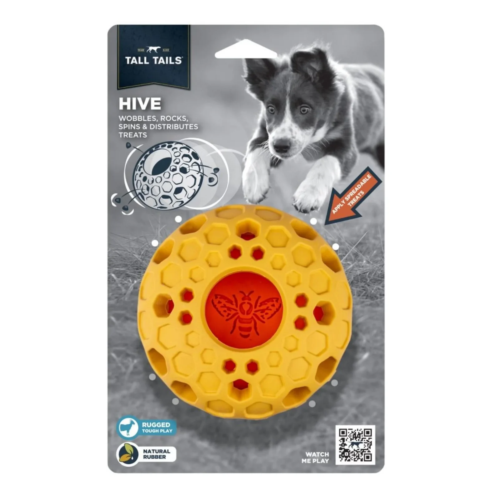 Tall Tails Natural Rubber Bee Hive, 5 Inch