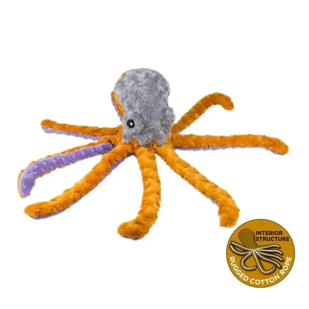 Tall Tails Octopus Dog Toy with Squeaker 14"