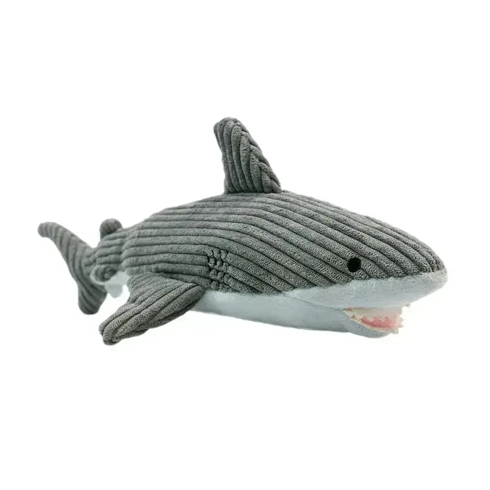 Tall Tails Shark Plush Squeaky Dog Toy – 14"