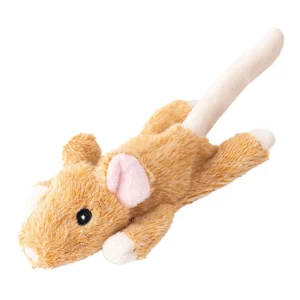 Tall Tails Stuffless Mouse Dog Toy, 8 Inches