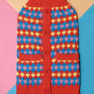 Tangerine Dreams Small Dog Cardigan Sweater (FINAL SALE)