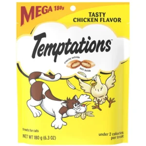 Temptations Classics Crunchy & Soft Adult Cat Treats, Tasty Chicken, 6.3 oz